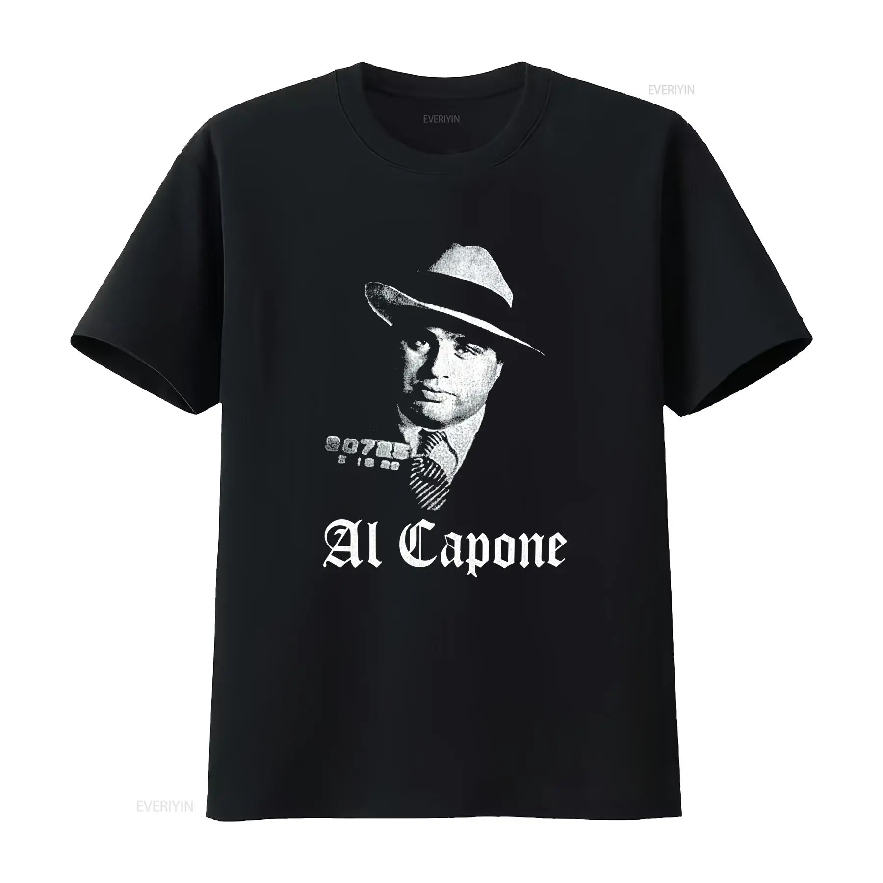 Mens Fashion In The 2000S - AL CAPONE 2000s Men's Black Crew