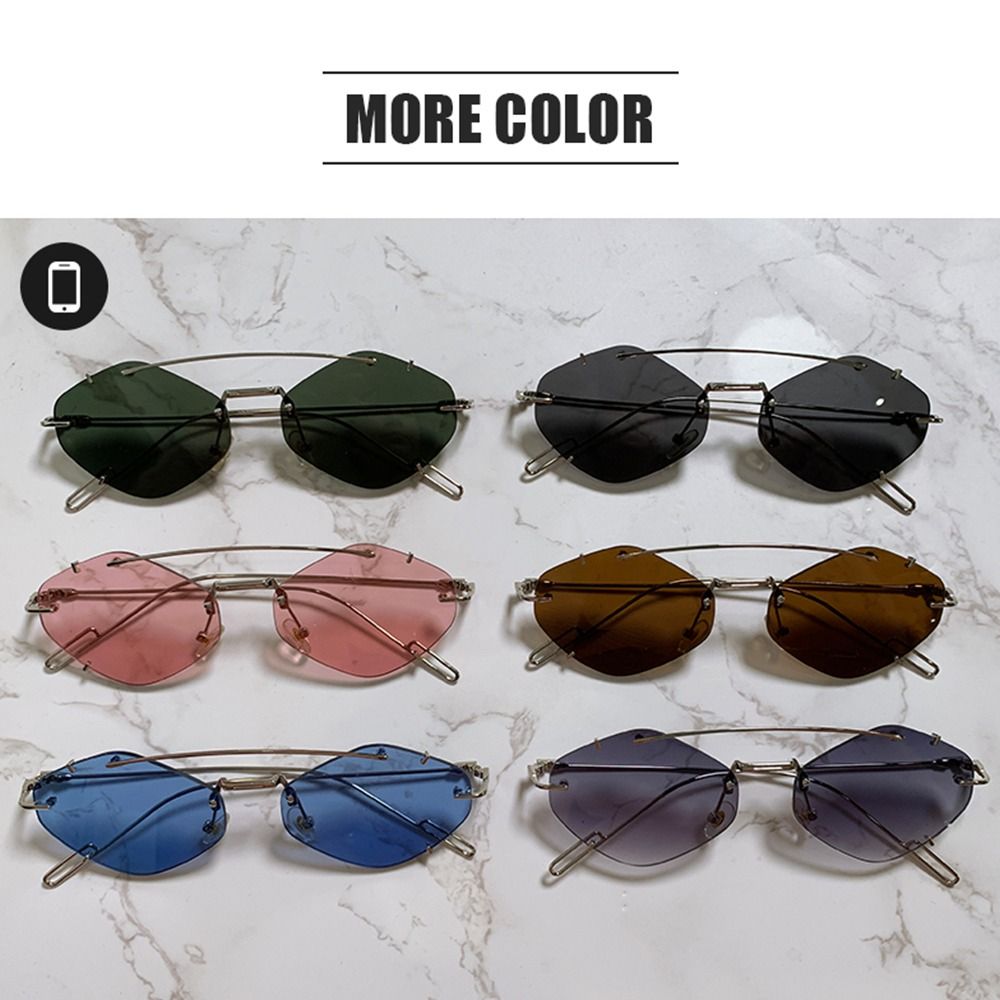 Mens Fashion In The 2000S - Fashion UV400 Protection Hexagon Sunglasses Retro