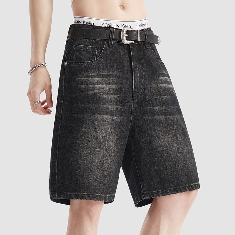 Jeans Pants Fashion Men - Summer Thin Black Denim Shorts Men's