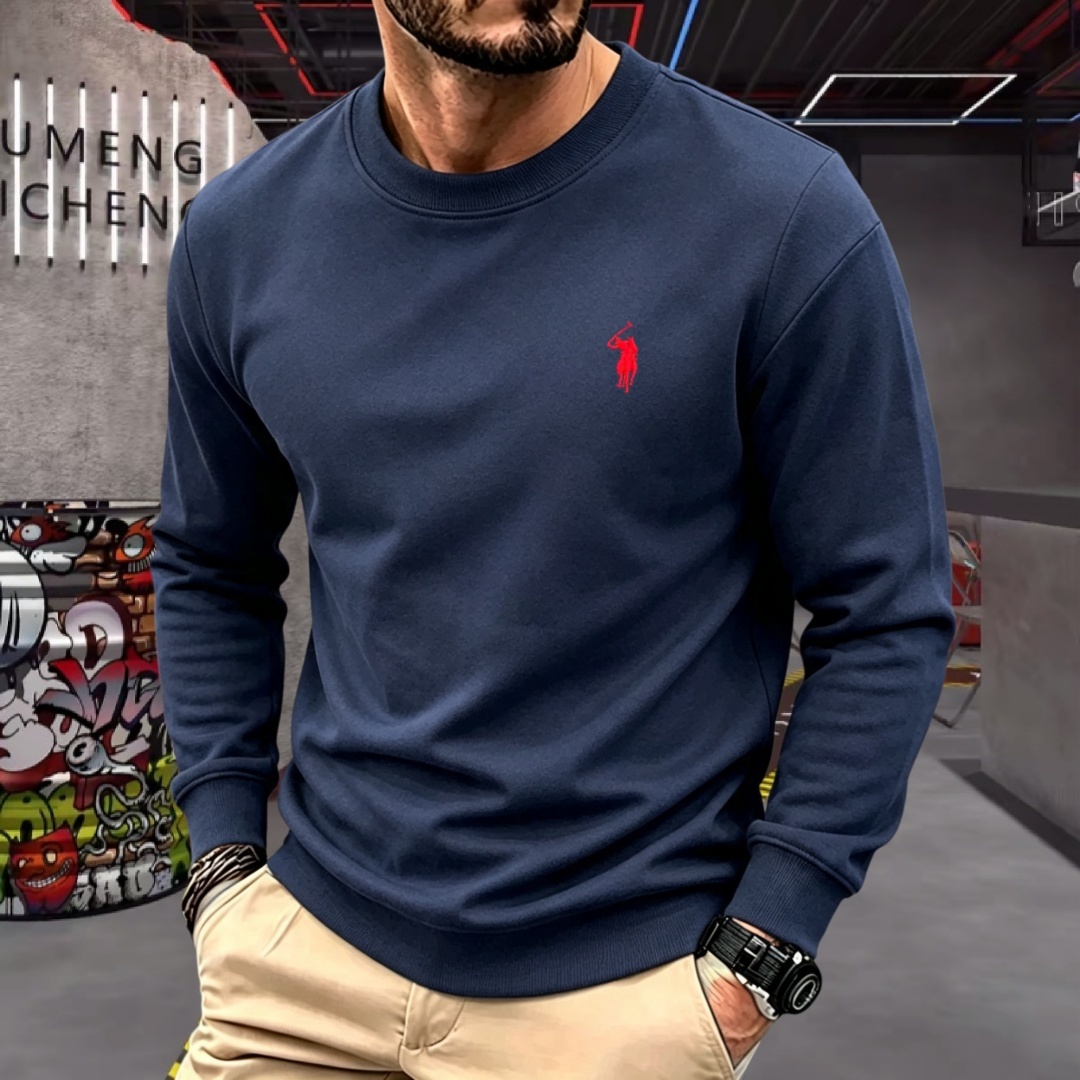 Men'S Fashion T Shirts - Soft cotton high-end brand men's long