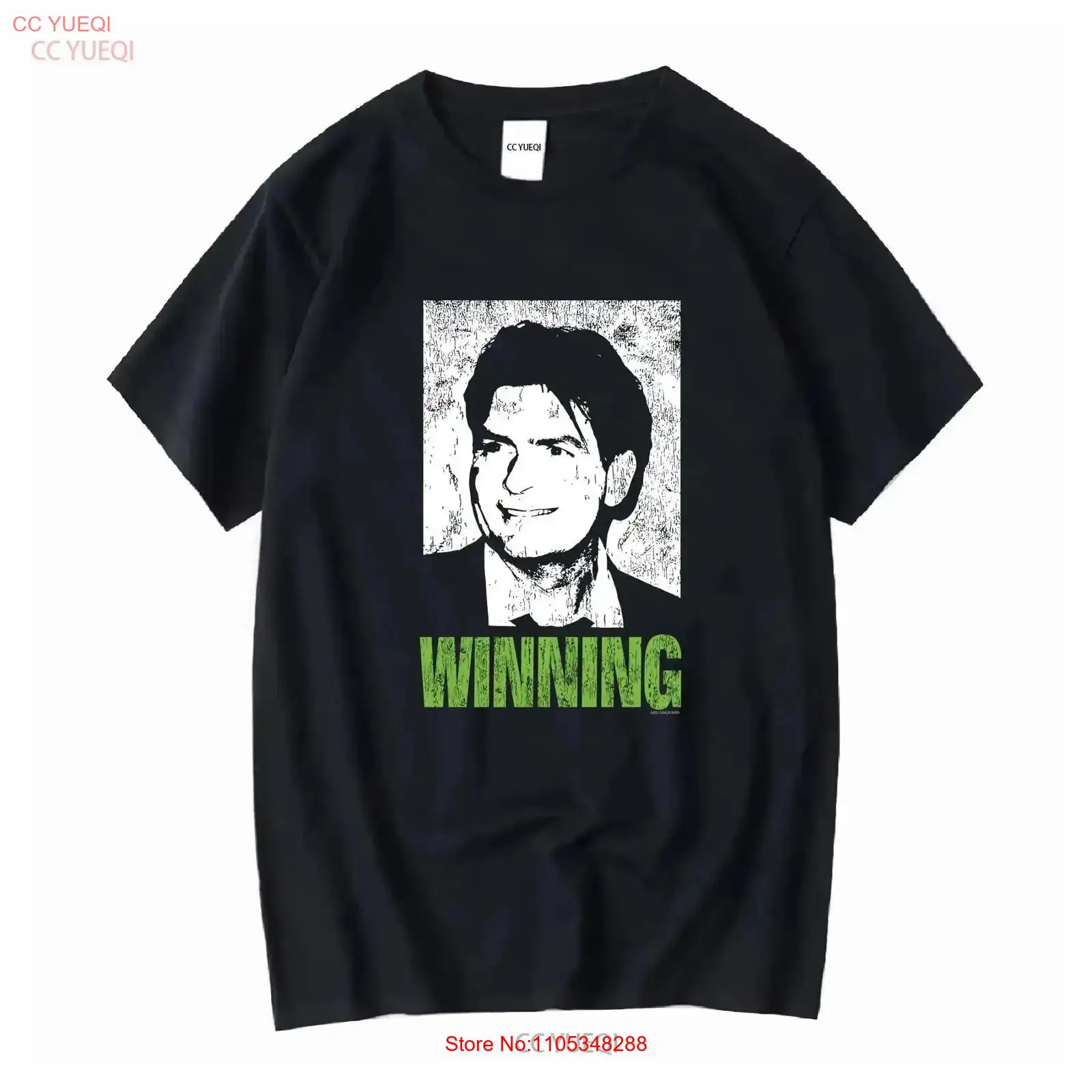 Mens Fashion In The 2000S - Y2K Charlie Sheen Winning T Shirt