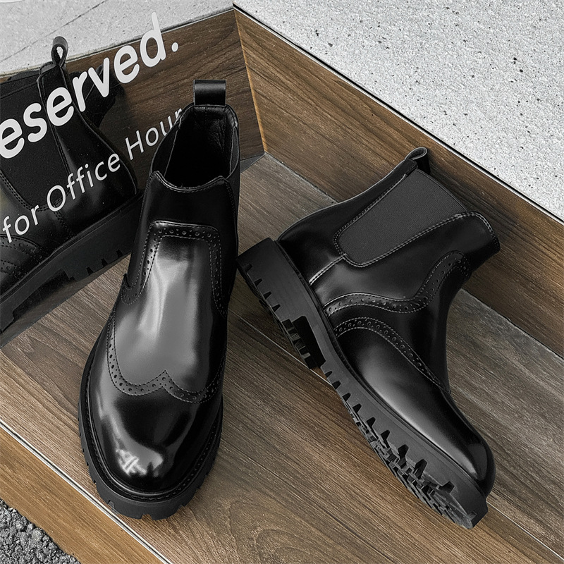 Chelsea Boots Men - big size mens fashion party prom