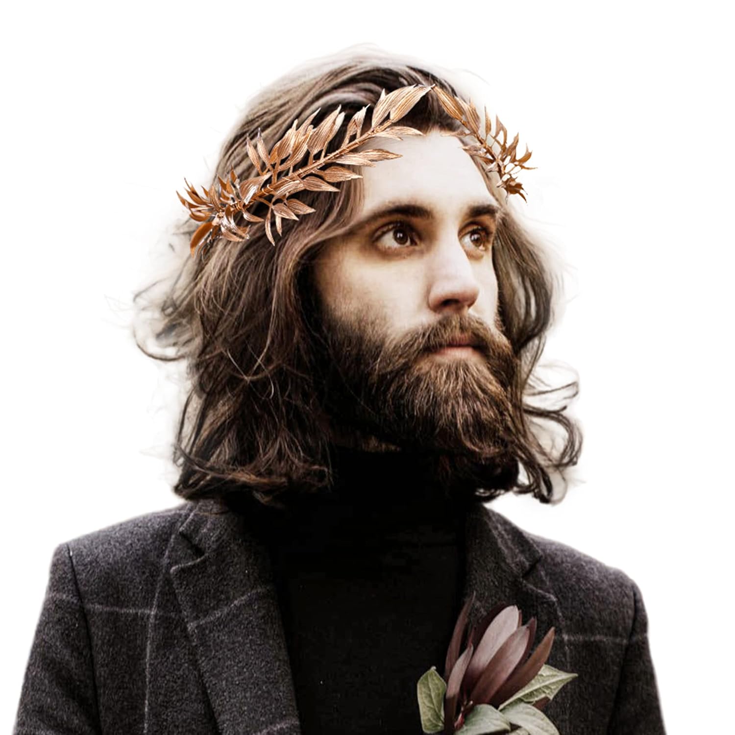 Men Fashion King - Woodland Leaf Crown Medieval Laurel Headband