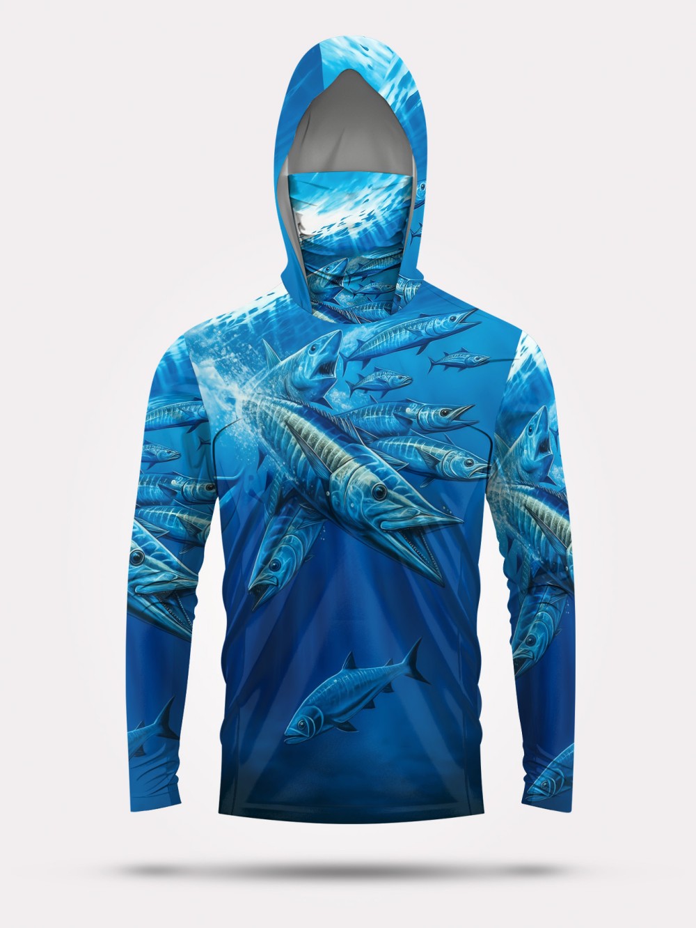 Men'S Fashion T Shirts - Men's Summer Fashion Fish School Print