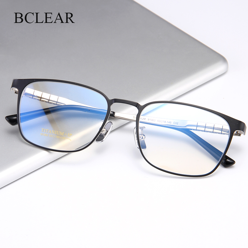 Men'S Fashion Glasses 2026 - BCLEAR Pure Titanium Full Rim Glasses