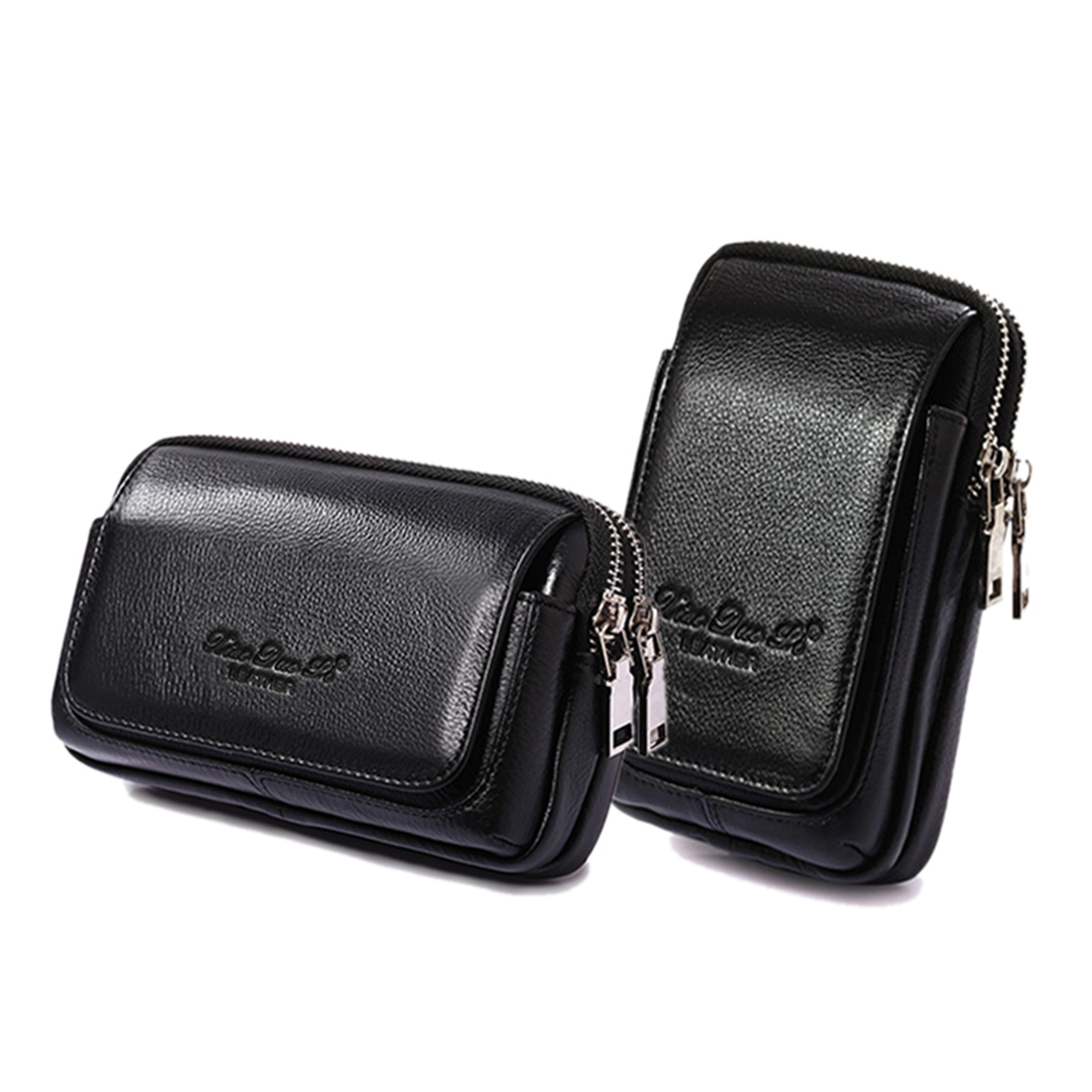 Leather Belt Braided - Men Genuine Leather Waist Fanny Pack