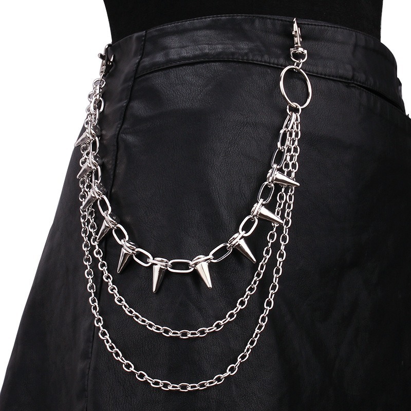 Jeans Pants Fashion Men - Hip Hop Punk Rock Metal Pants