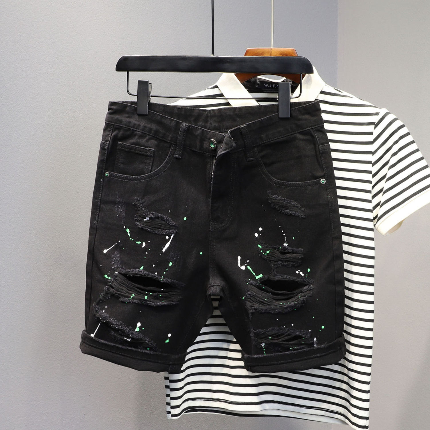 Jeans Pants Fashion Men - Skinny Short Jeans Pants for Men