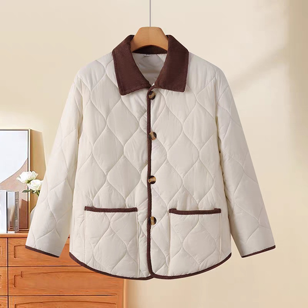Corduroy Jacket Men - Womens Wavy Quilted Corduroy Jacket Solid