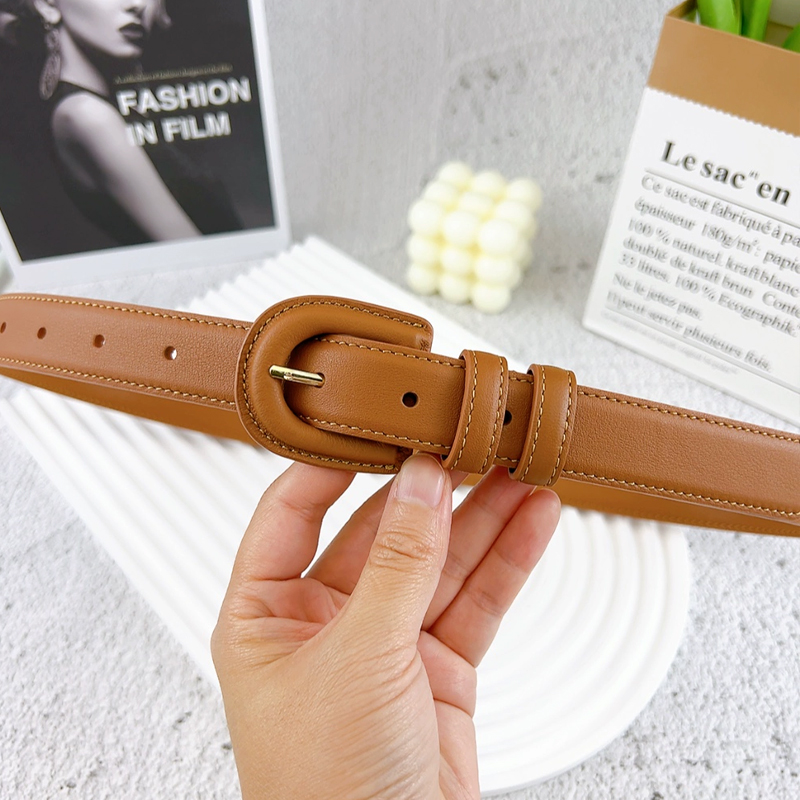Light Luxury Candy Color Cowhi - Leather Belt Braided 评论和价格