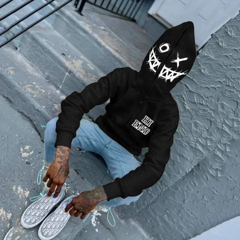 Women Men Y2K Fashion Hoodie L - Mens Fashion Zip Up Hoodies 评论和价格