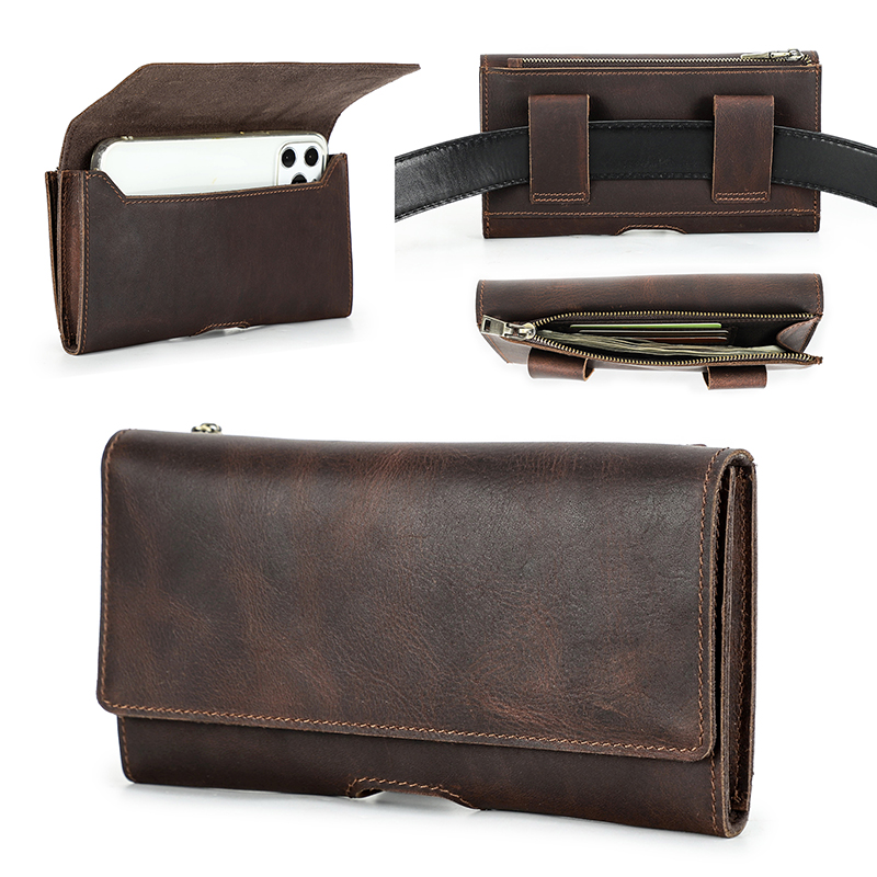 Cowhide Leather Waist Bag Phon - Leather Belt Braided 评论和价格