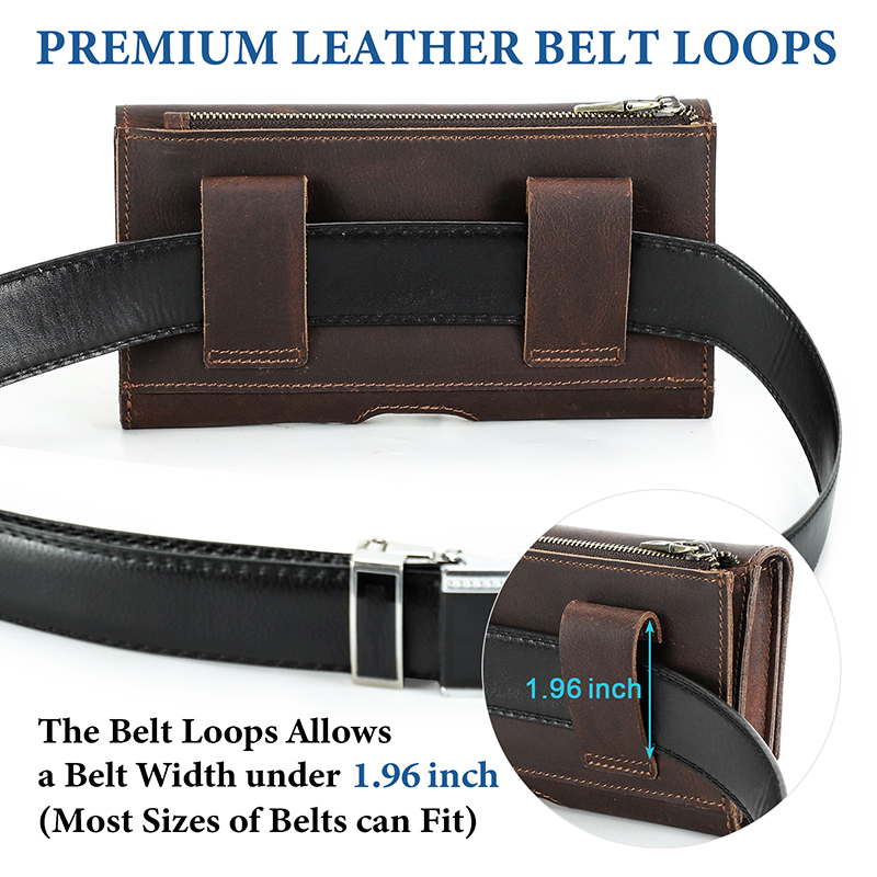Cowhide Leather Waist Bag Phon - Leather Belt Braided 评论和价格