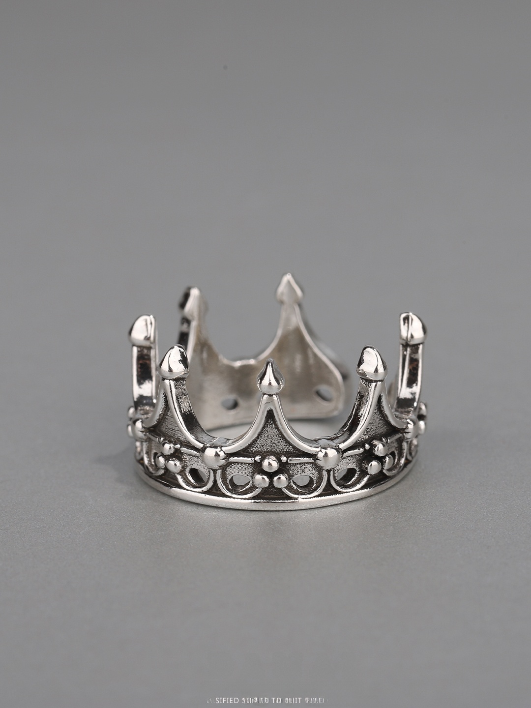 Gothic Crown Ring Adjustable O - Men Fashion King 评论和价格
