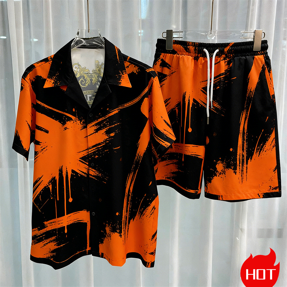 Digital printed men's set fash - Mens Fashion Wear 评论和价格