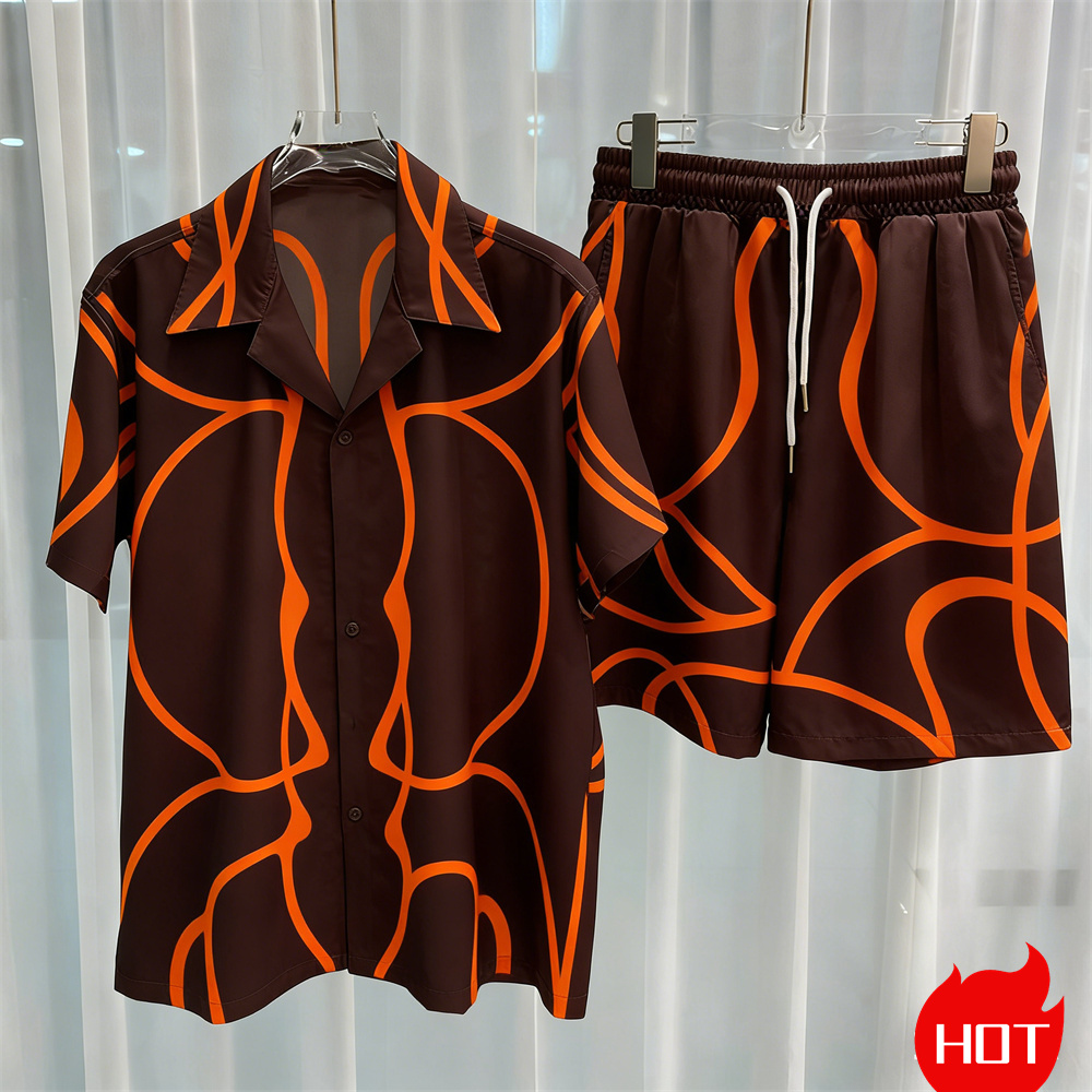 Digital printed men's set fash - Mens Fashion Wear 评论和价格
