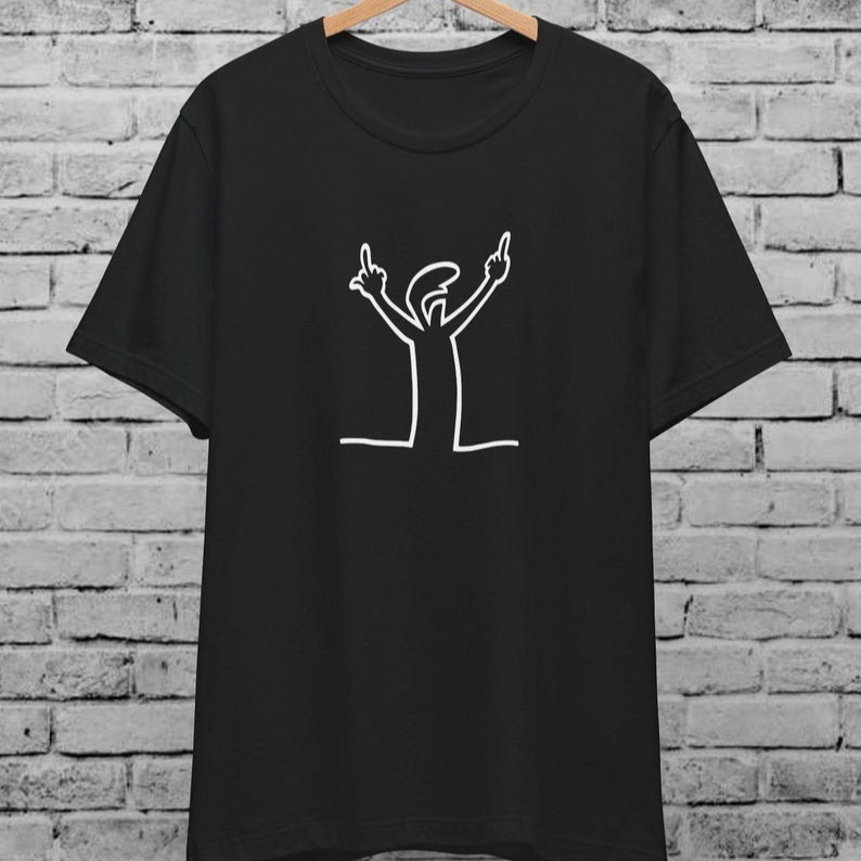 Angry La Linea Unisex T-Shirt  - Men'S Fashion From The 80S 评论和价格