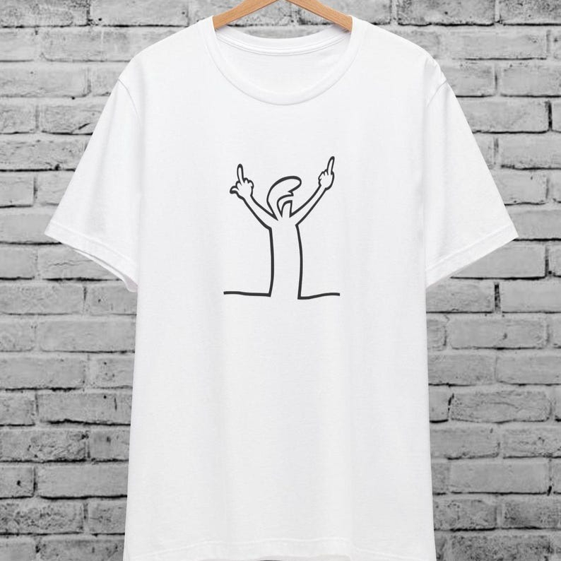 Angry La Linea Unisex T-Shirt  - Men'S Fashion From The 80S 评论和价格