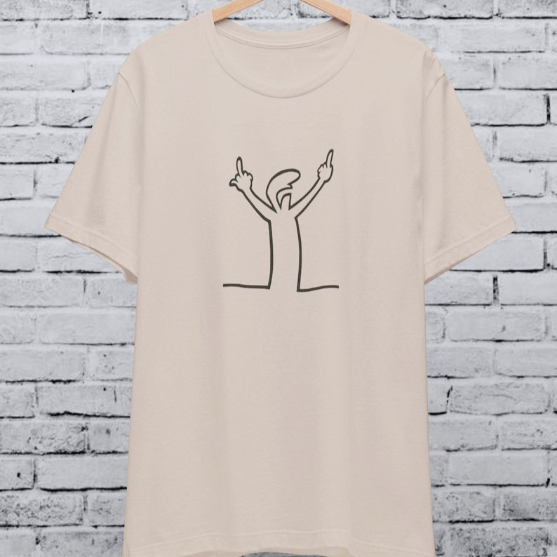 Angry La Linea Unisex T-Shirt  - Men'S Fashion From The 80S 评论和价格