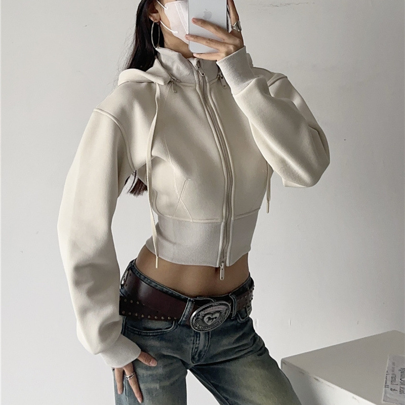 Women Crop Hoodie Sweatshirts  - Mens Fashion Zip Up Hoodies 评论和价格