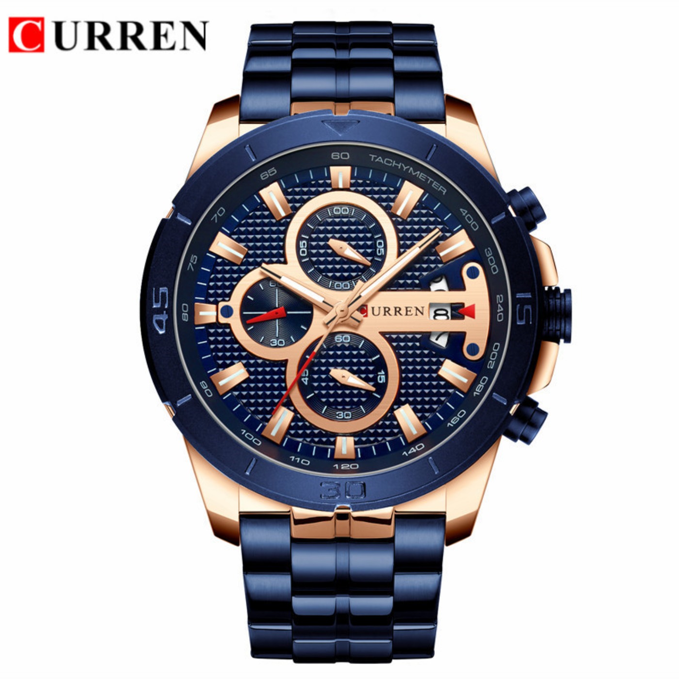 CURREN Watch Men Waterproof Ch - Men'S Fashion Luxury Brands 评论和价格