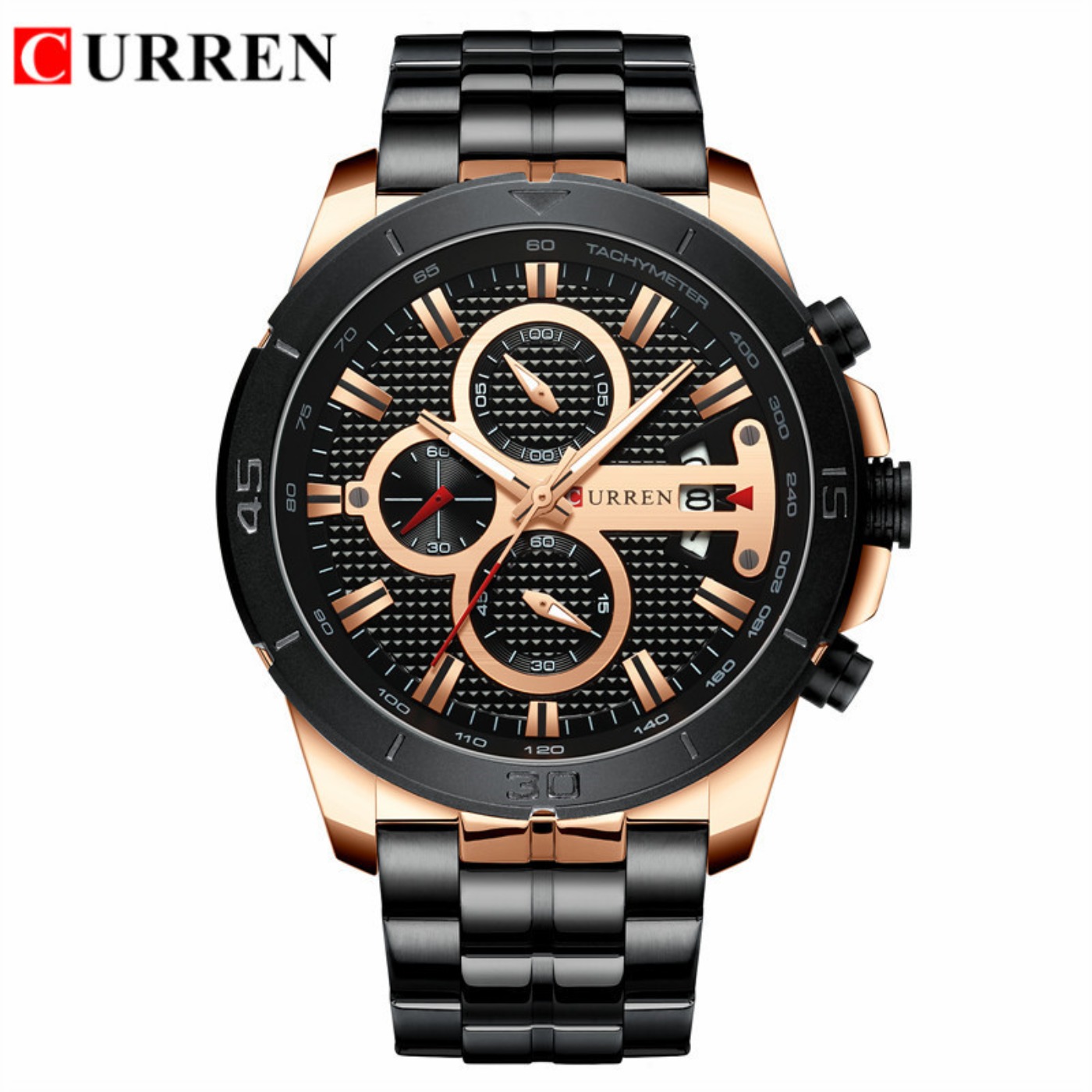 CURREN Watch Men Waterproof Ch - Men'S Fashion Luxury Brands 评论和价格