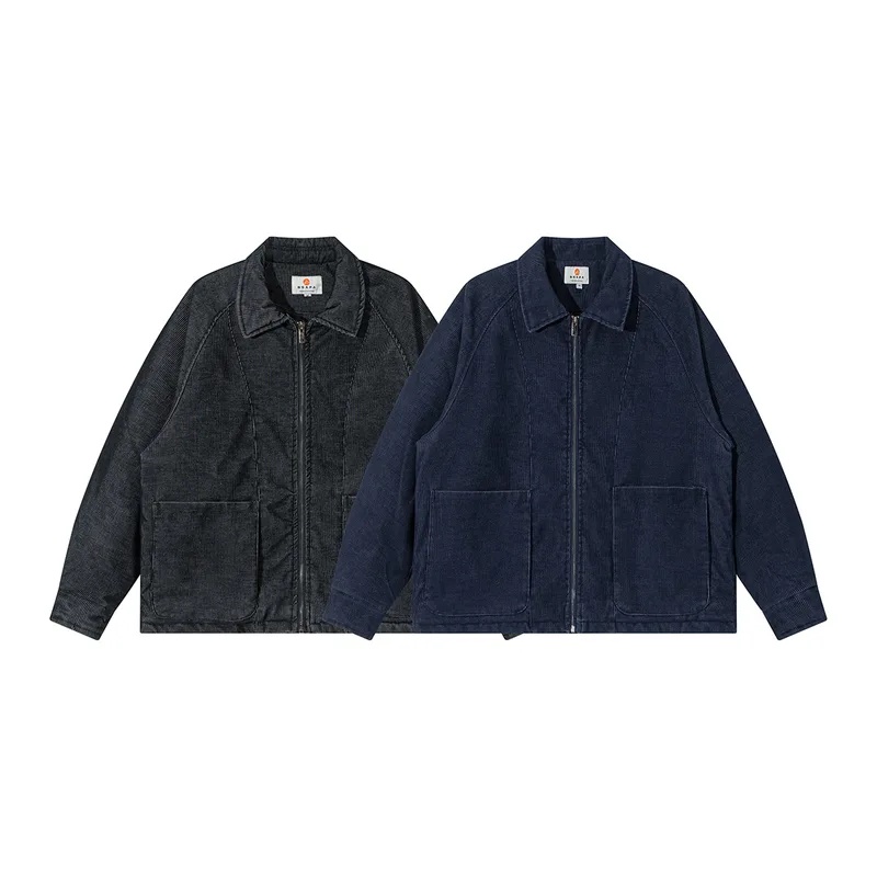 Men Japanese Streetwear Retro  - Corduroy Jacket Men 评论和价格