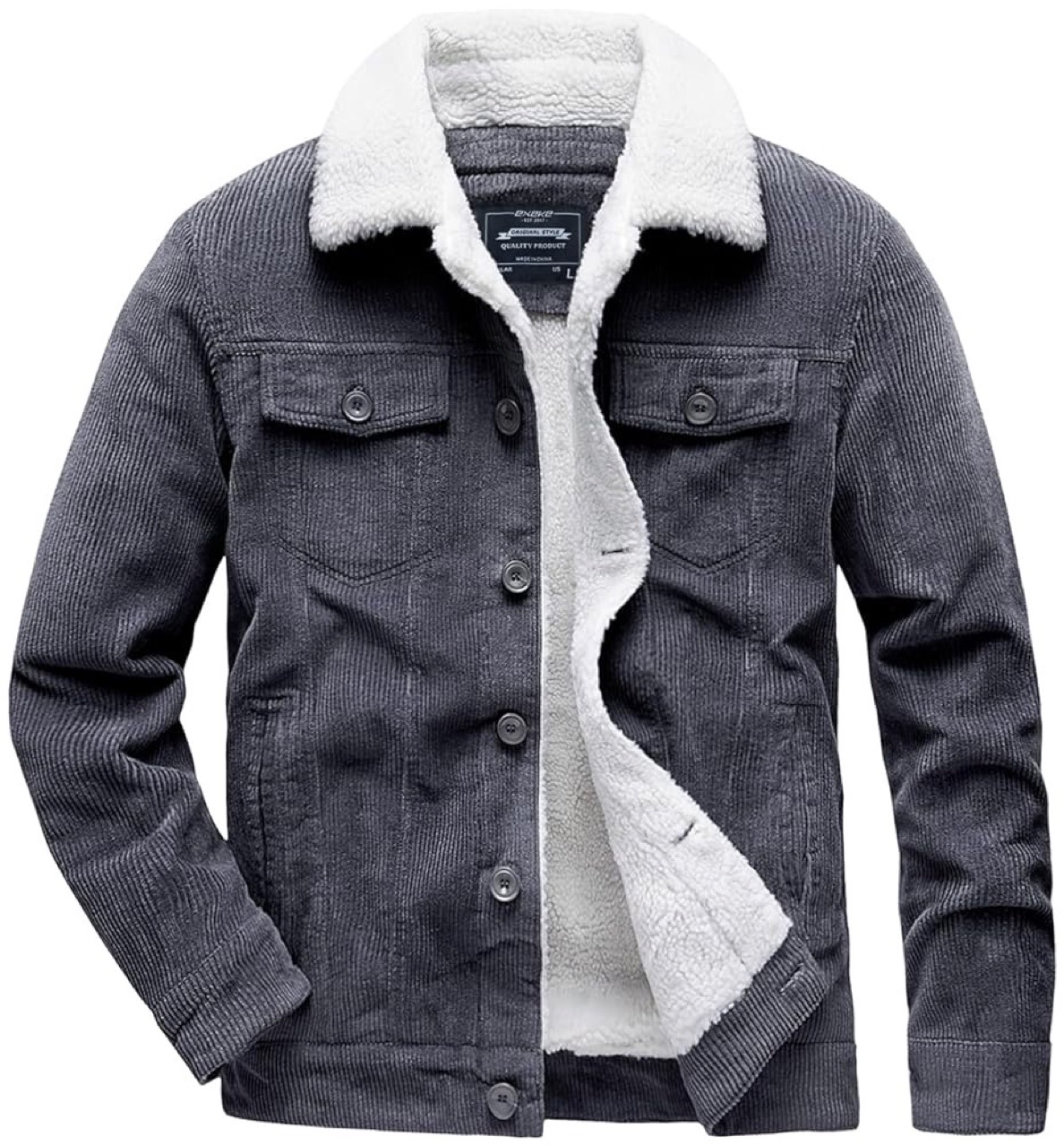 Winter Corduroy Jacket Men Vin - Corduroy Jacket Men 评论和价格