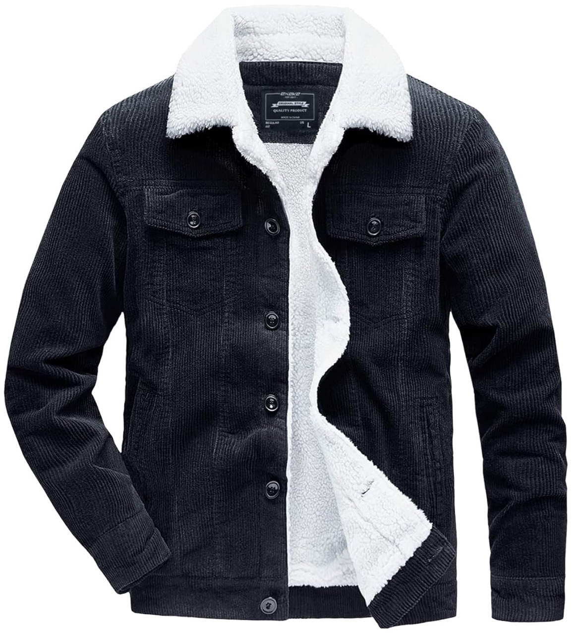 Winter Corduroy Jacket Men Vin - Corduroy Jacket Men 评论和价格