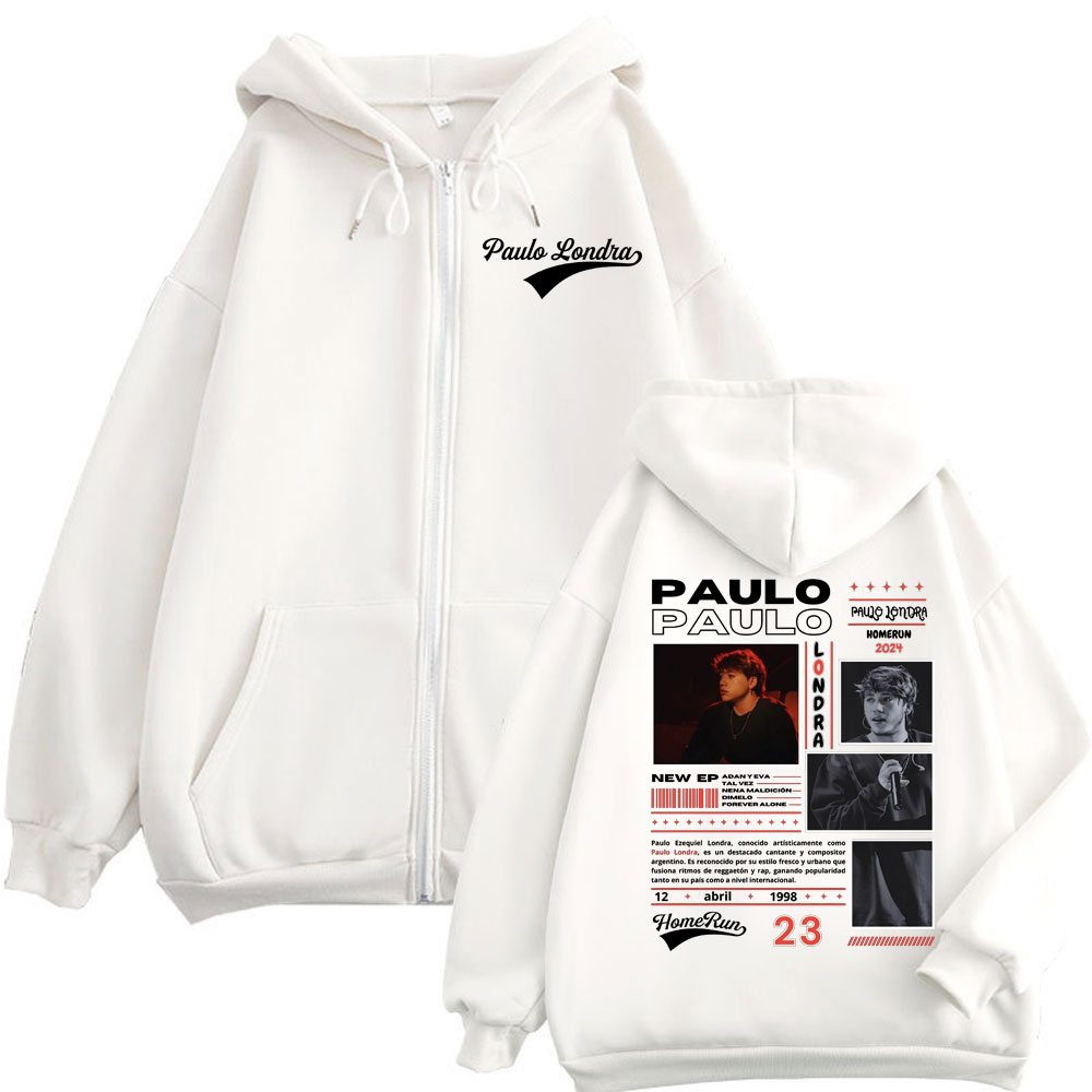 Rapper Paulo Londra Homerun Al - Mens Fashion Zip Up Hoodies 评论和价格