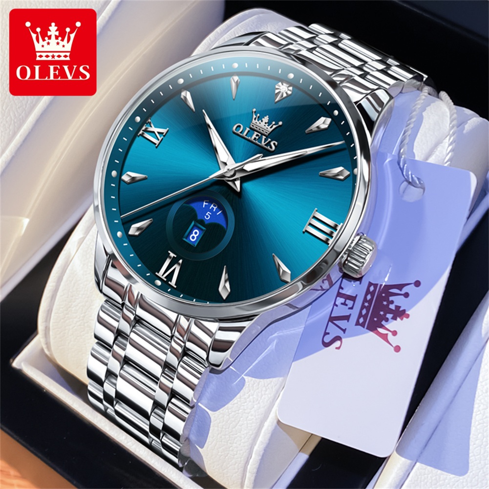 OLEVS Moon Phase men's watches - Men'S Fashion Luxury Brands 评论和价格