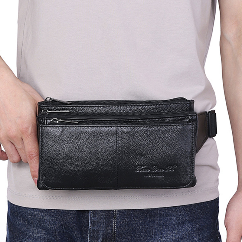 Men Waist Fanny Pack Belt Hip  - Leather Belt Braided 评论和价格