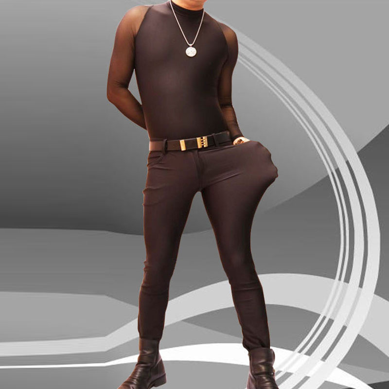 Mens Skinny Jeans Slim-Fit Pen - Jeans Pants Fashion Men 评论和价格