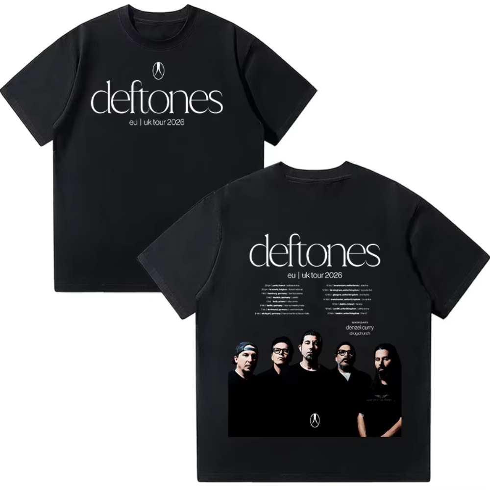 Deftones EU UK Tour 2026 T-shi - Men'S Fashion Uk 2026 评论和价格