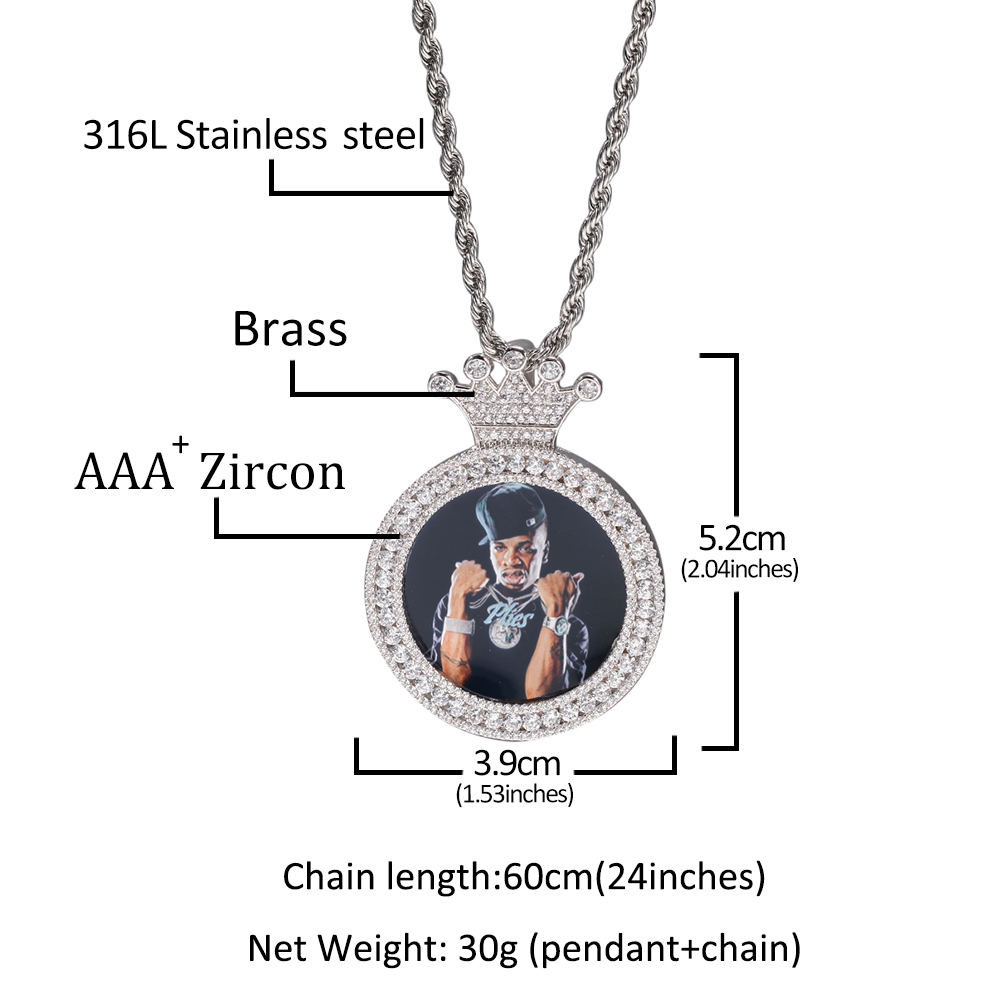 THE BLING KING Round Crown Hea - Men Fashion King 评论和价格