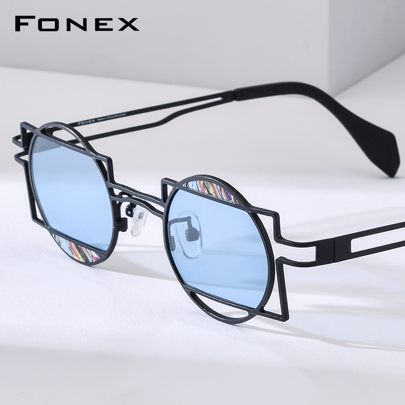 FONEX Pure Titanium Sunglasses - Men'S Fashion Glasses 2026 评论和价格