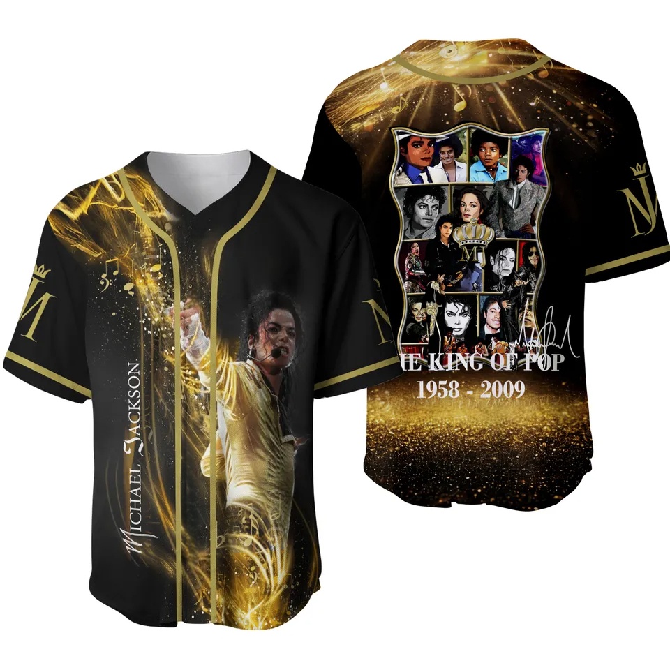 2026Michael Jackson Moonwalker - Mens Fashion Baseball Jersey 评论和价格