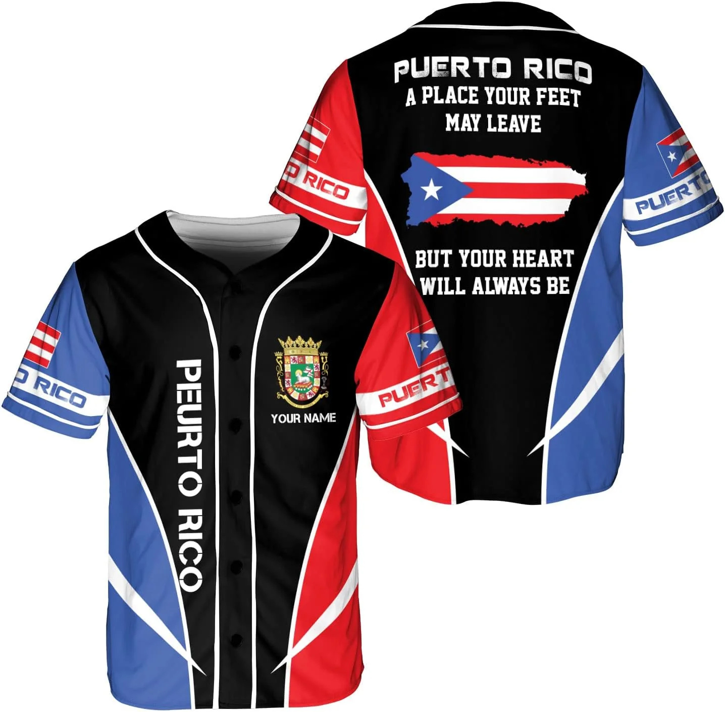 Personalized Puerto Rico Baseb - Mens Fashion Baseball Jersey 评论和价格