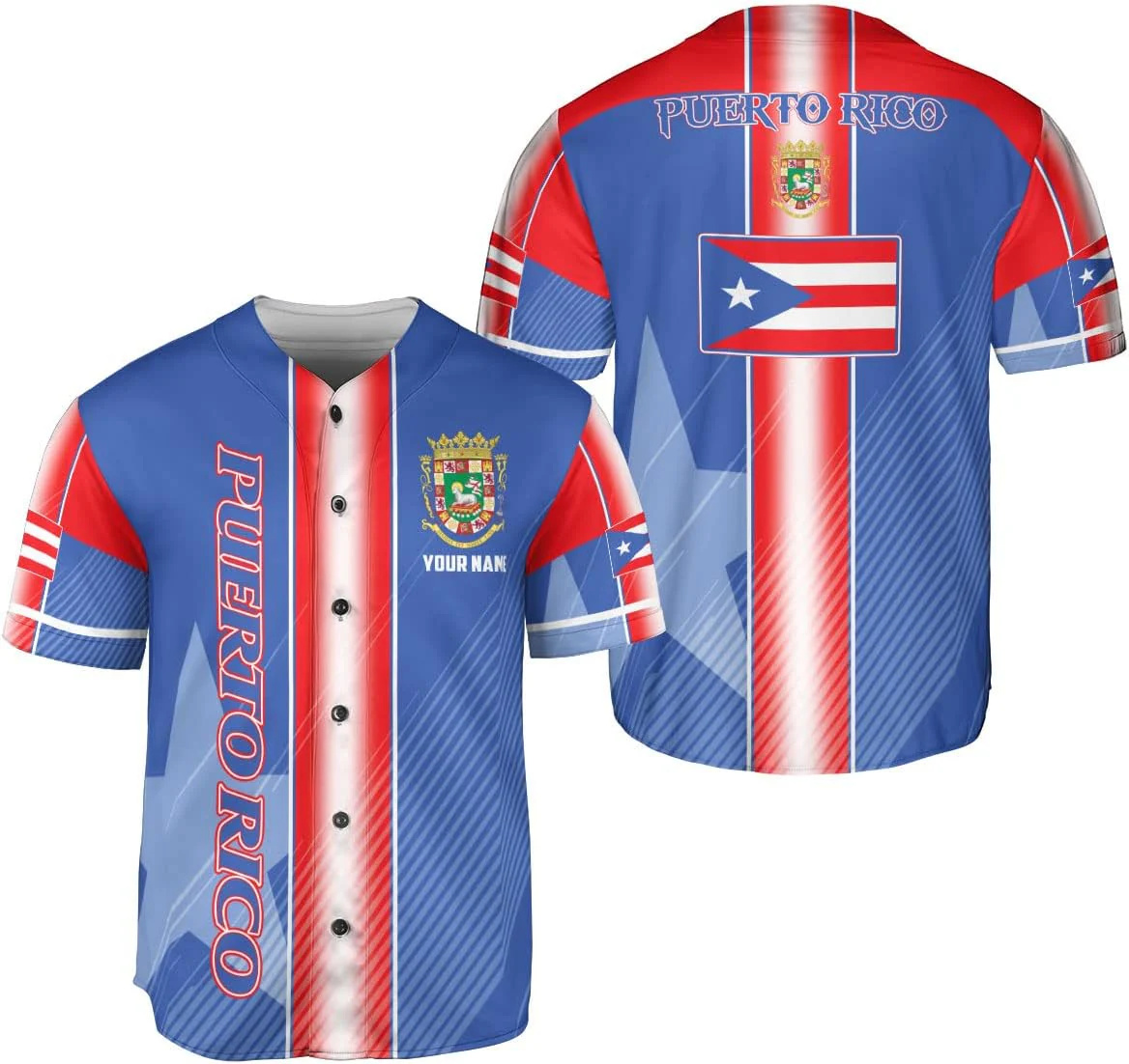 Personalized Puerto Rico Baseb - Mens Fashion Baseball Jersey 评论和价格