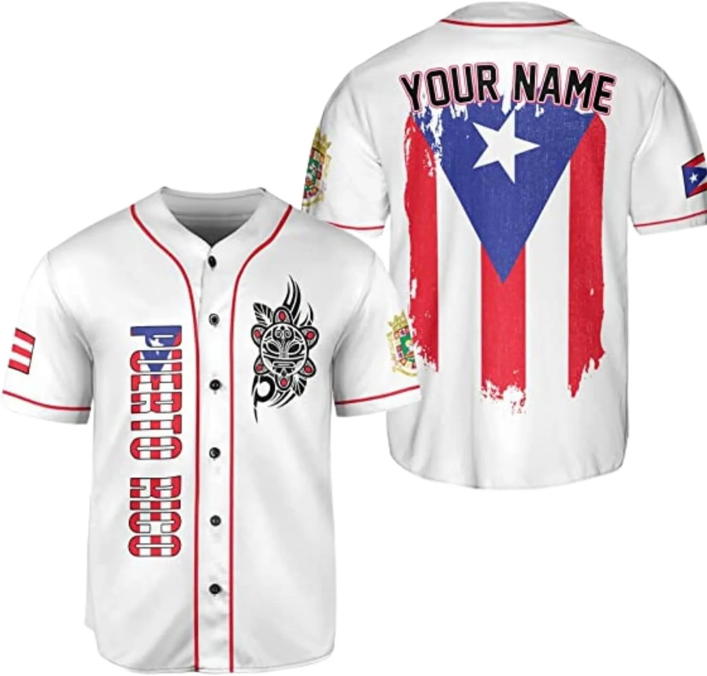 Personalized Puerto Rico Baseb - Mens Fashion Baseball Jersey 评论和价格