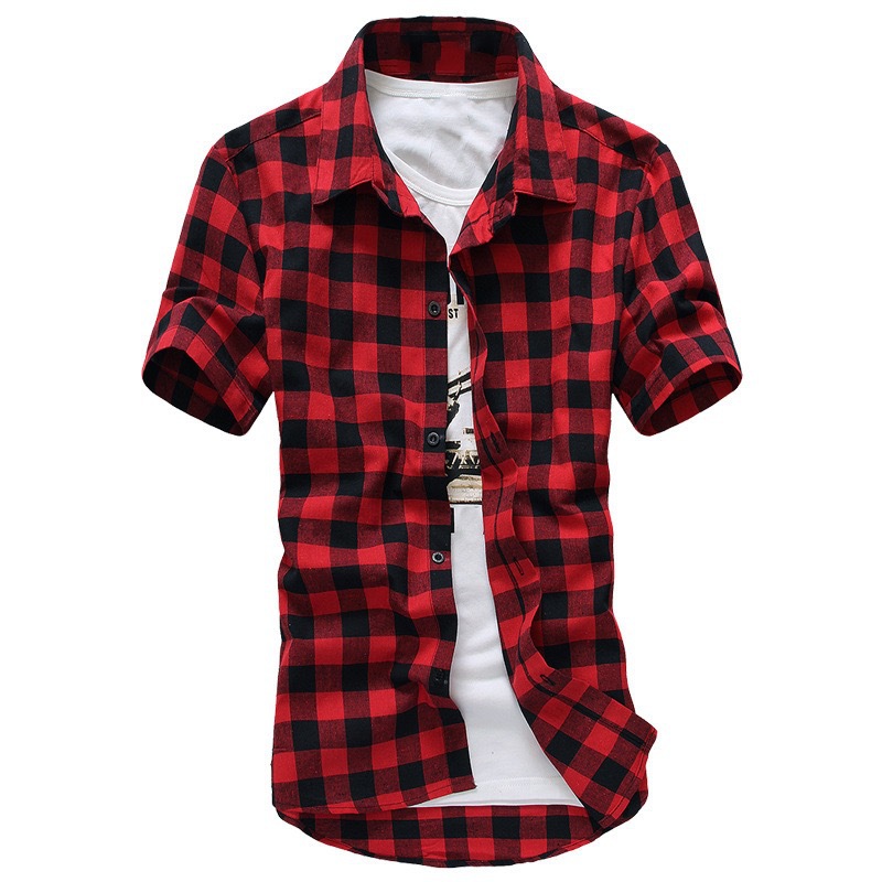 Red And Black Plaid Shirt Boys - Men'S Fashion Uk 2026 评论和价格