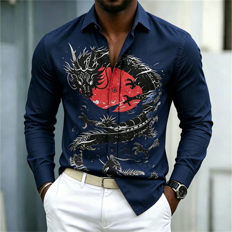 2026 New Men's Shirt White Bla - Mens Fashion Wear 评论和价格