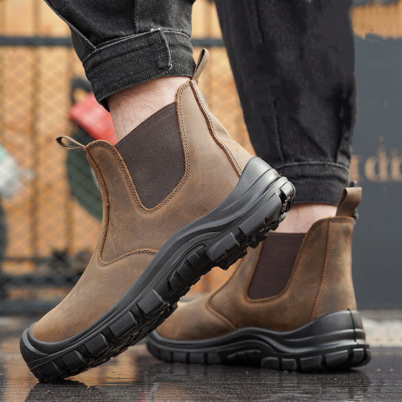large size men's fashion steel - Chelsea Boots Men 评论和价格