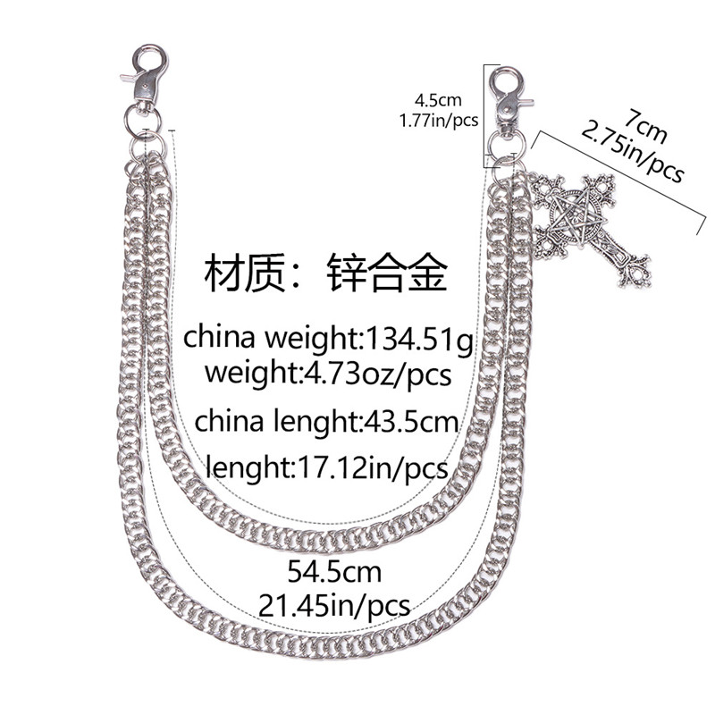 Fashion Punk Metal Pants Chain - Jeans Pants Fashion Men 评论和价格