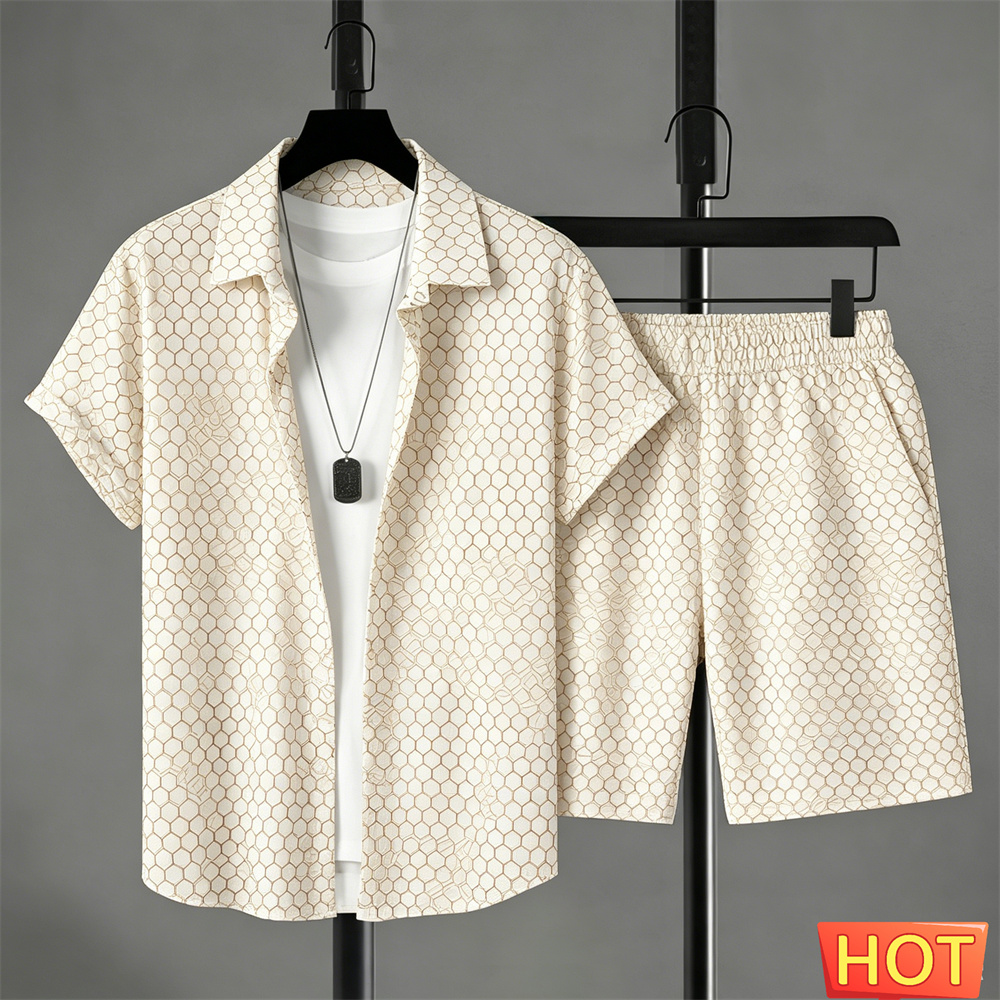 Summer Outfits Man Shirt Set G - Mens Fashion Wear 评论和价格