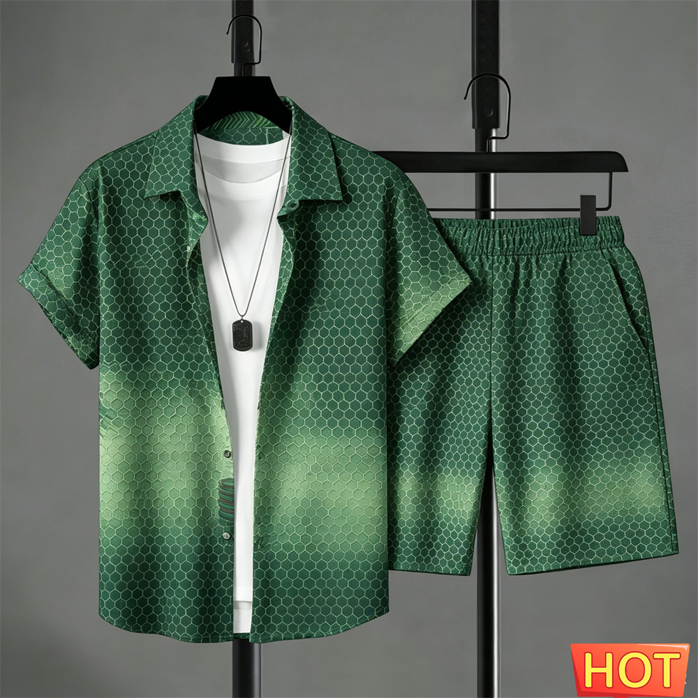 Summer Outfits Man Shirt Set G - Mens Fashion Wear 评论和价格