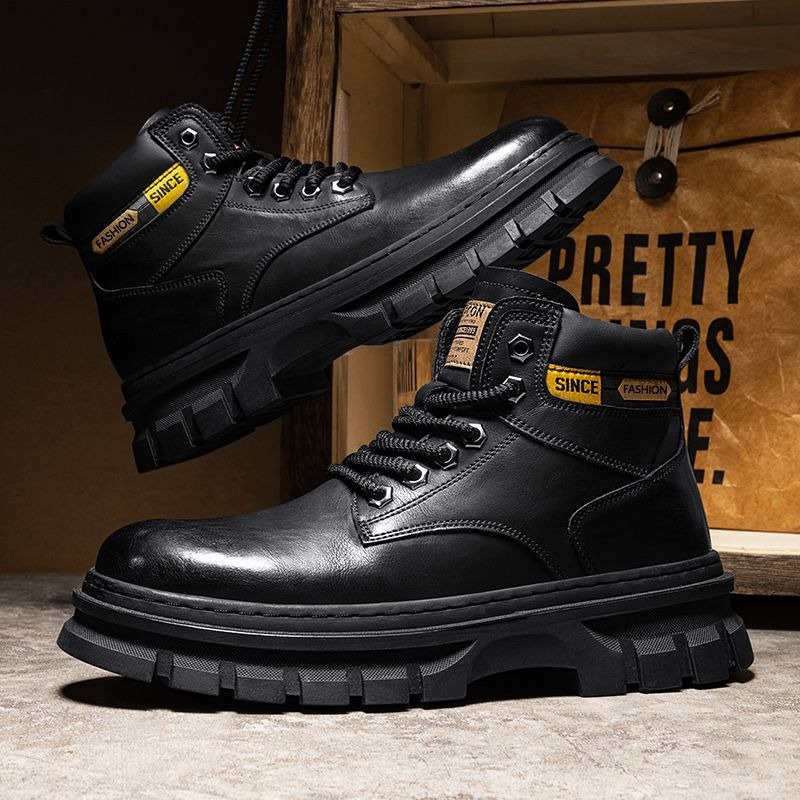Vintage Men Platform Ankle Boo - Chelsea Boots Men 评论和价格