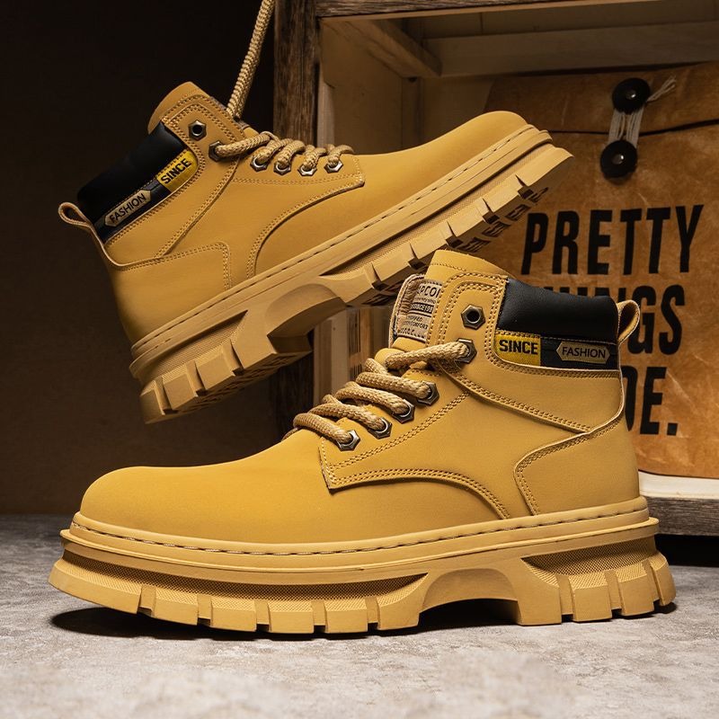 Vintage Men Platform Ankle Boo - Chelsea Boots Men 评论和价格