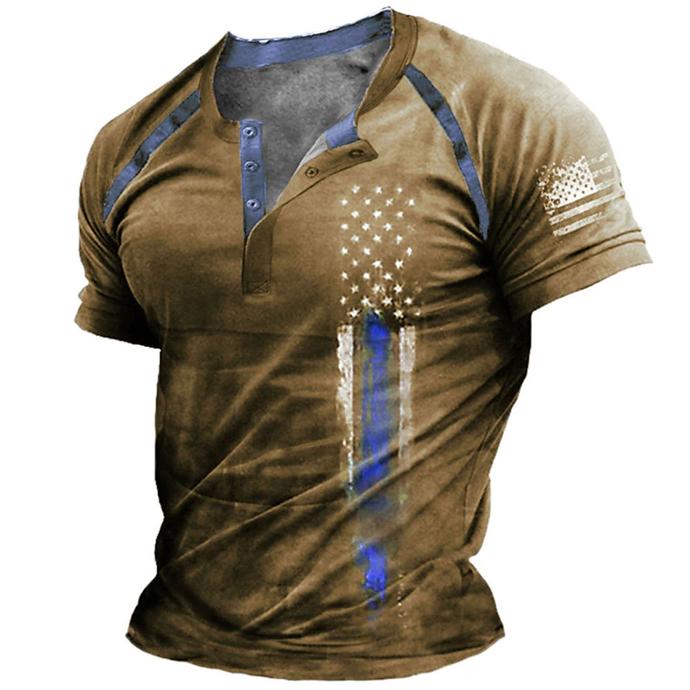 Funny 3D American Flag Print M - Mens Fashion Wear 评论和价格