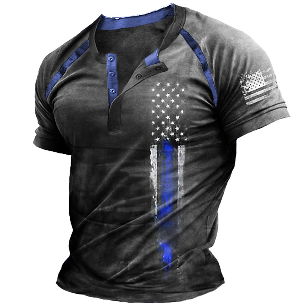 Funny 3D American Flag Print M - Mens Fashion Wear 评论和价格